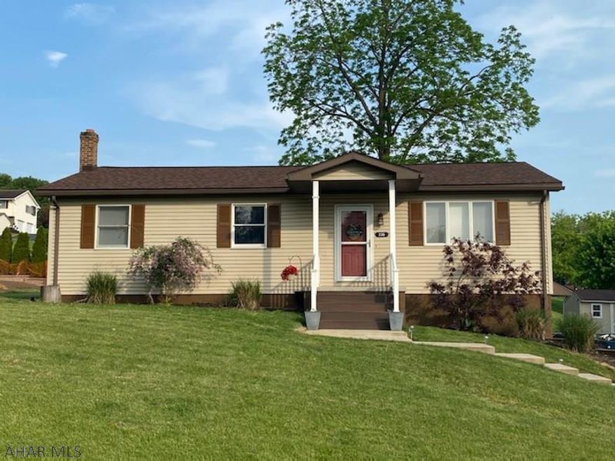 Beautifully updated home in scenic rolling hills.  This home features three bedrooms on the main level with a bedroom, family room and full bath in the recently renovated basement.  The roof is brand new, the central air and hot water heater were updated in 2020.  Home is located in the Hollidaysburg school district and is move in ready, all it needs is you!