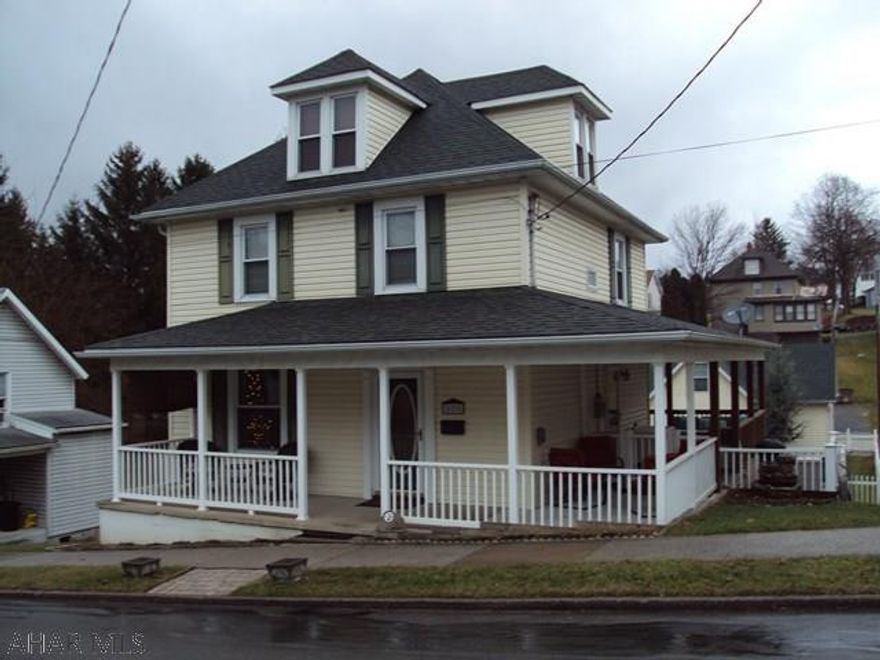 Totally refurbished from top to bottom!  3 Bedrooms with extra room in basement.  3rd Floor nicely finished.  Lots of Possibilities!  Bathroom in Basement.  Large 25' x 36' garage with 2nd floor.  Wrap around porch and deck.  Granite countertops.