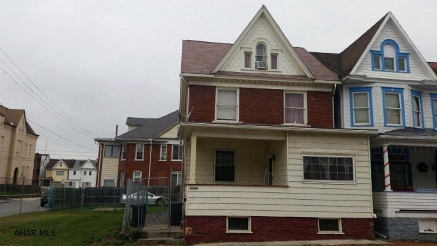 MOTIVATED SELLER!Large home on a double corner lot in Altoona, both parcels will be included with the sale (1.6-7.165 & 1.6-7.165-1). This home features 3 levels of living space with a finished attic, and first floor laundry. The back porch has been enclosed and leads to the detached one car garage. The yard is partially fenced in, and the fence can be moved to allow access for off street parking in the driveway. Call today for your showing!