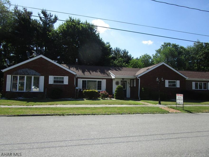 Beautiful brick rancher featuring large living room with fireplace, Cute kitchen with range and refrig, and pass through to nice family room with cathedral ceiling, laundry room with washer and dryer included. Master bedroom has built in closets and drawers and book shelf, Storage room at rear of the house. Rear deck overlooking wooded area. Great house for the $$ in a nice established rural development!