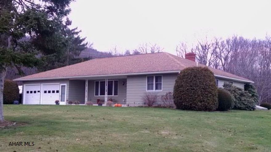 Really nice, spacious 1 story, move in condition, 2 bedrooms on main level, but also large 3rd bedroom in finished basement. Fireplace on main floor and the woodburner in spacious basement heats entire basement. Great country location, sit and watch deer and turkey out the back enclosed patio! Gorgeous Views!