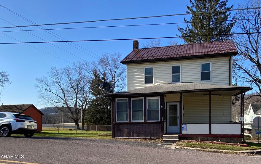 Check out this renovated 3 bedroom 1 bath home located between Bedford and Altoona.  The home offers a fabulous large fenced yard with barn and shed.  There are three bedrooms upstairs and the convenience of a 2nd floor laundry room. There is a covered front and back porch.  This will not last long!