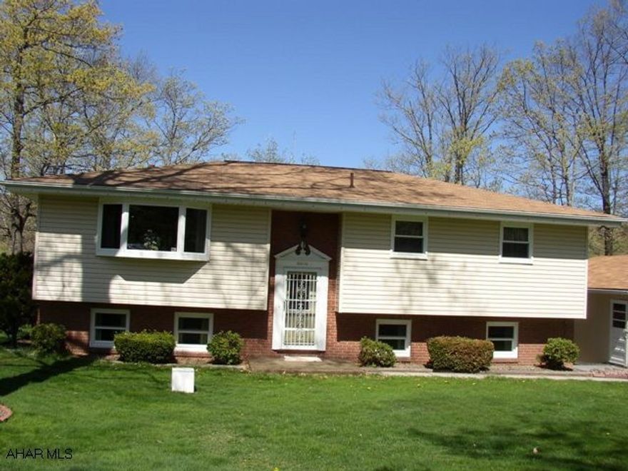 ALTOONA/LOGAN TOWNSHIP- PRIVATE LOCATION BUT CLOSE TO EVERYTHING.  THIS HOME HAS FOURTH BEDROOM OR USE AS OFFICE.  FIRST FLOOR IS NEW ELECTRIC BASEBOARD AND OIL HW HEAT IN LOWER LEVEL.