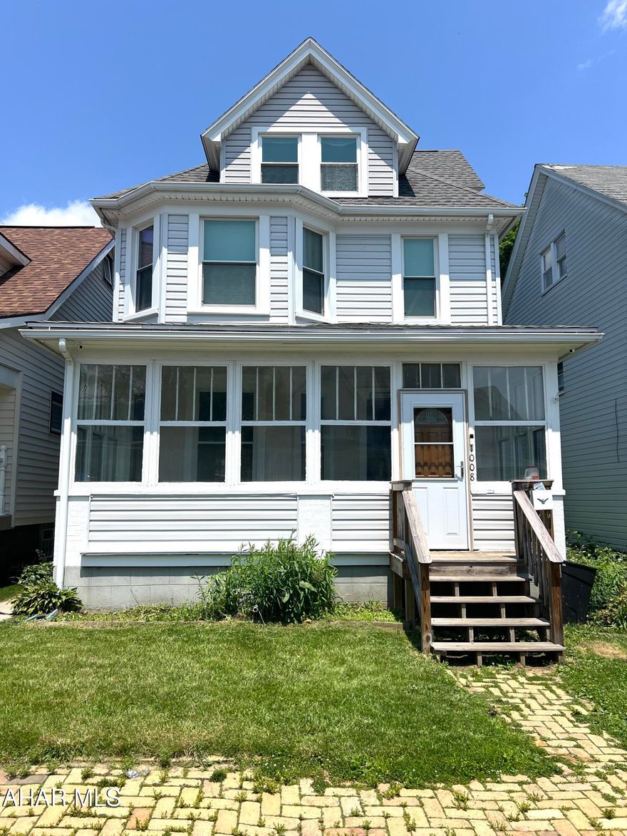 Price Reduction AND Heating Upgrades!! Lovely Home close to the Penn State Altoona Campus. Perfect for a Student that is large enough to Host Mom & Dad! Great Family Home! Quiet Area, close to Shopping and Restaurants. 4Br, 1 full Bath, Three Season Front & Back Porches. Nice size yard. Off Street Parking. Schedule your showing! Move In Date will be here before you know it!