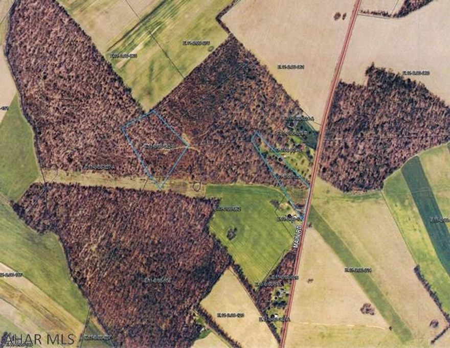 This land is ready for that new home!!  Land has been percolation approved for a sewer system and the owner has secured the highway occupancy permit for the driveway to be installed.  It consists of two separate parcels that will be sold together.  Parcels are mostly wooded and rear parcel offers a private setting for a home.