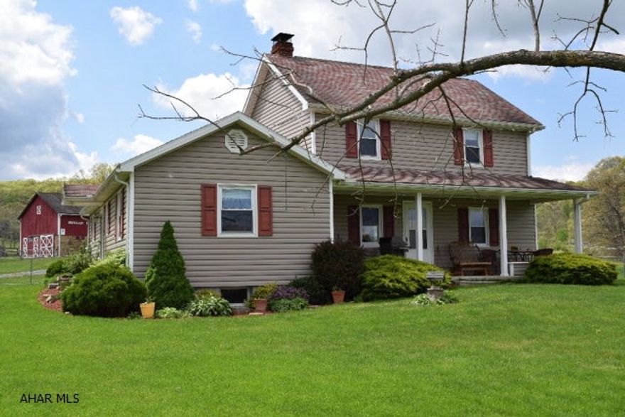 Priced to sell! Charming and completely updated farmette located in desirable Bedford County. The homes spacious eat in kitchen offers lots of cabinet space and room to work. Stay warm in the living room with the wood insert fireplace while the windows on three side offer tons of natural light and views of the surrounding property. Bedrooms and baths on both floors offer first floor living if you desire. The home sets on a private lane and overlooks a large stream fed pond containing bass and other types of fish for hours of relaxation. The 40x32 bank barn has stalls for livestock and plenty of room for equipment. Three separate pastures provide room for rotational grazing or turning over for planting. Don't miss this one, call the listing agent for a private showing today.
