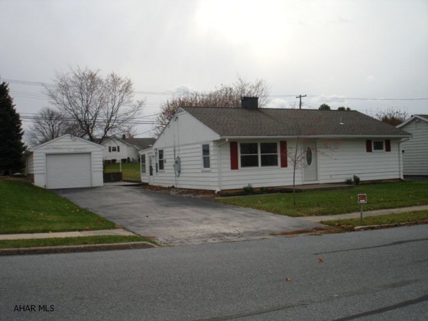 Live all on one floor.  House features three bedrooms, modern kitchen, one bath, enclosed porch, one car detached garage, shed. Close to restaurants, hospital, banks, drug stores, and stores.