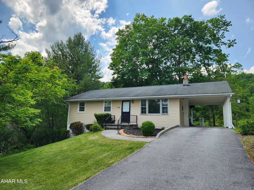 BACK ON MARKET AT NO FAULT OF THE HOME. Welcome to 774 Hench Street in Bedford. This 3 bedroom 2 bath home is ready for a new owner. The main floor offers an eat in kitchen with new flooring, living room, full bathroom and 3 bedrooms. The lower level is great for storage and offer a finished bonus room with half bathroom. The outdoor space is an added bonus. Beautiful views from the front and the back yard is fenced with a covered Trex deck and fan. Being close to downtown Bedford is a breeze for shopping, eating and much more.