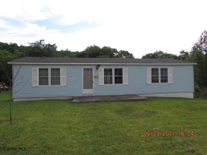 Physical address is 375 Park Avenue, Hooversville, PA 15936. North Star School District.  Earnest money deposit is $1000 or 2% of contract price, whichever is greater, to be paid by cashiers check or certified funds payable to Colony Realty Group, LTD.
