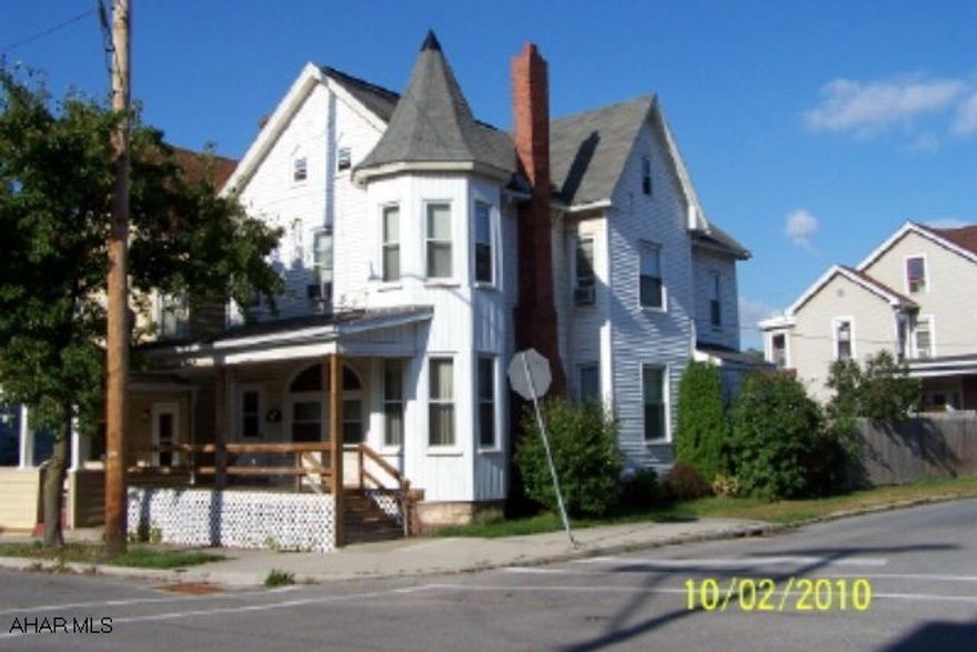 Quaint duplex on quiet, corner lot.  Fully rented. Rents are $475 and $525. Your upstairs tenants can relax on the large front porch and your downstairs tenant can enjoy gardening in the fenced-in backyard.  Tenants pay their own electric & trash.  Owner pays the heat, water & sewer.  Upstairs unit has a bonus room that could be used as a 3rd bedroom.  Above operating expenses do not include insurance.