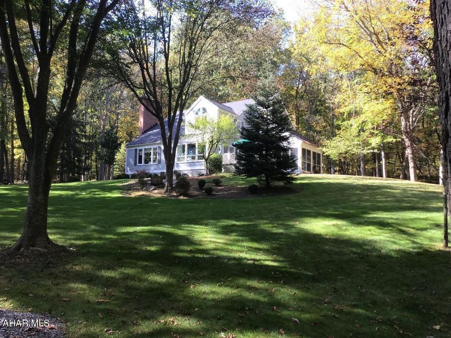 Peace and tranquility abound in this Scotch Valley 9.7 acre mountainside luxury home. Total privacy for the owners of this 3BR/2.5BA custom designed and built 2 story. A multitude of windows allow nature into every room. A one of a kind opportunity.