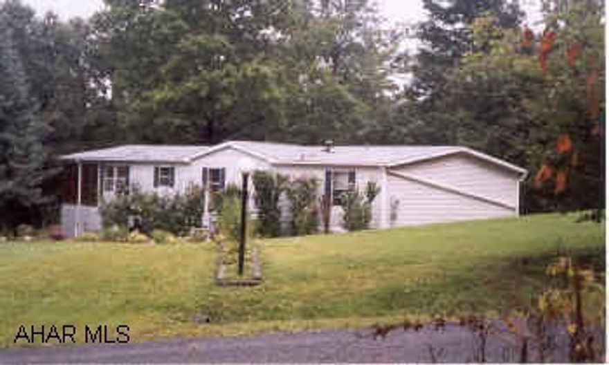 3 BR-2 Baths, LR,DR, 2 Kitchen, Family RM ,Office, Detached Garage. Very nice Country Setting on 5+/- Acres, Close to State Park, Walking Distance to State Game Lands, Wooded and Open, Great for Horses
