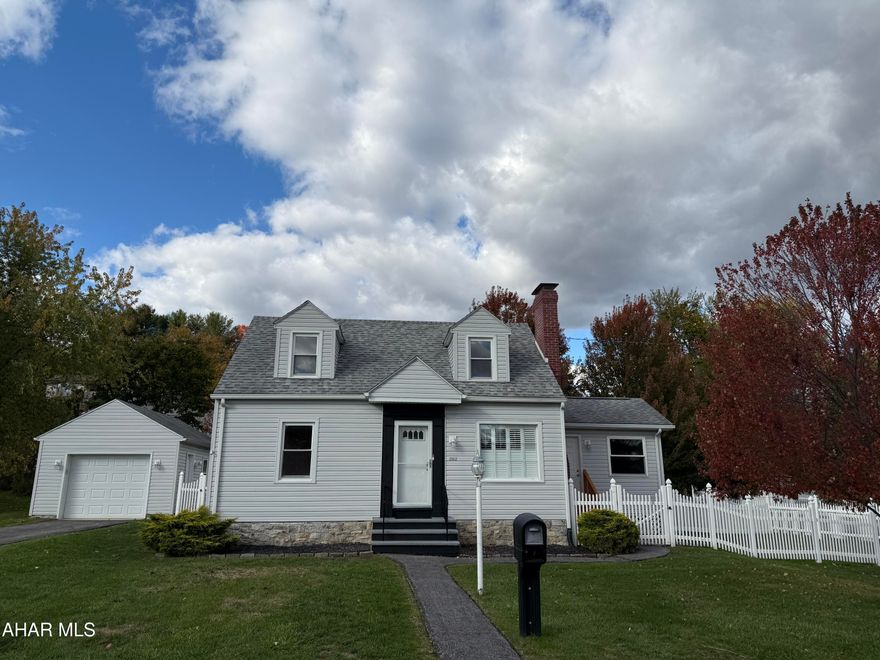 This charming Cape Cod has everything you're looking for. The modern kitchen offers plenty of space to cook and gather, within a jerk joining dining room it's great for family meals... Freshly painted  throughout with brand new carpet, this home feels light and welcoming from the moment you walk in... You'll appreciate the comfort of central air and efficient forced air heating all year long... Outside the fenced in yard is ideal for kids pets and relaxing on a nice day.  This well-kept, move-in ready home is just waiting for you to make it your own.
