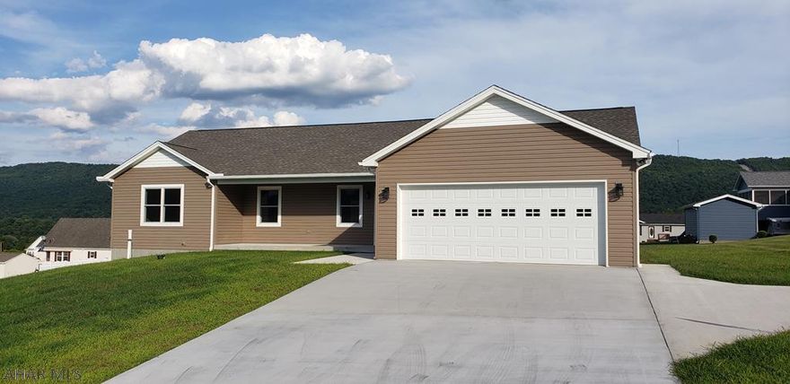 NEW CONSTRUCTION! This 3 bedroom 2 bath ranch is ready for you! No expense was spared when building this home. Walking into the home you have an open floor plan with vaulted ceiling and a beautiful custom kitchen. The dining area leads to the covered 12x16 patio that's perfect for outdoor entertaining and grilling. The master suite has a men's closet and a large walk in closet. Having a private bath with shower completes the master suite. Two additional large bedrooms and a full main bath gives plenty of room in this ranch. The attached 2 car garage leads into the home with a large mud room, laundry and a coat closet. The unfinished basement is plumbed for a full bath and has a walkout that can be easily finished. Call listing agent for your private tour today.