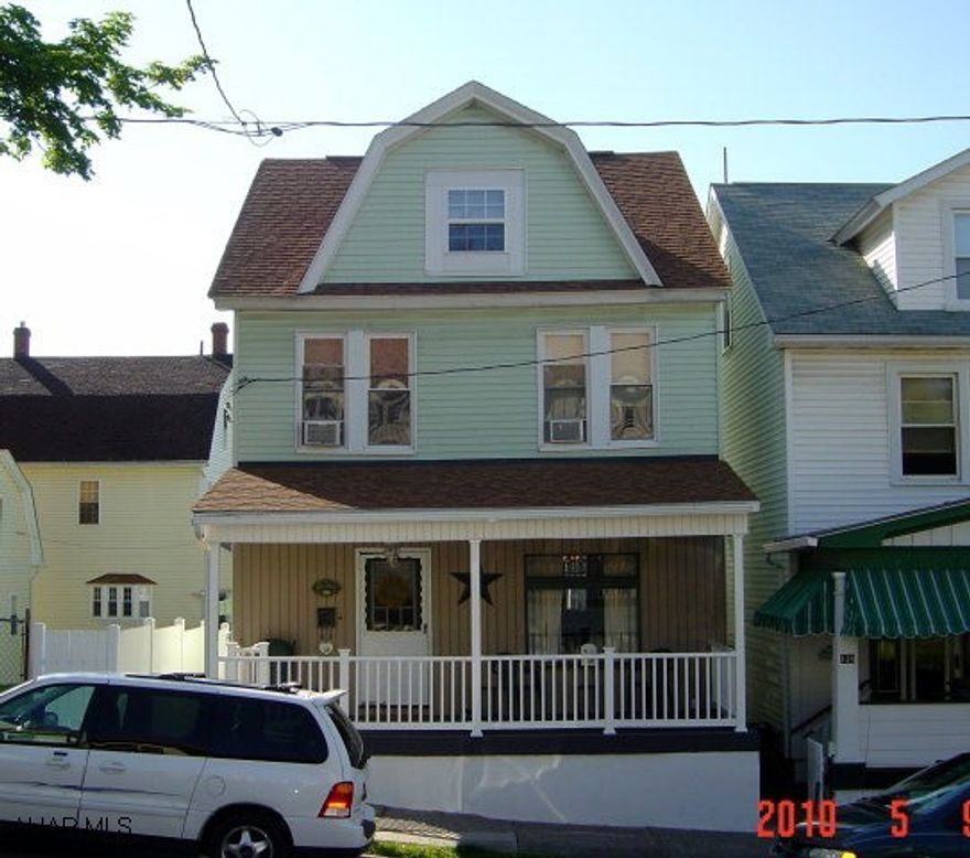 You'll feel at home in this cozy 3 BR, LR, F/DR, kichen with breakfast bar & dishwasher.  Attic storage.  Newer porch, furnace, water heater, windows, roof and siding.  Wood floors under carpet, fenced yard, off street parking.  $64,900.  Please be careful of the cats.