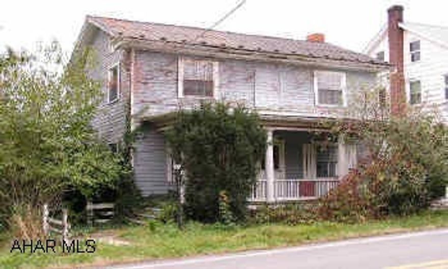 2-Story frame house with 6 rooms, 3BR, full bath, full unfinished basement. Had been completely renovated, now water damaged. Newer kitchen, bath, all thermo pane windows, completely dry walled, newer electrical wiring.