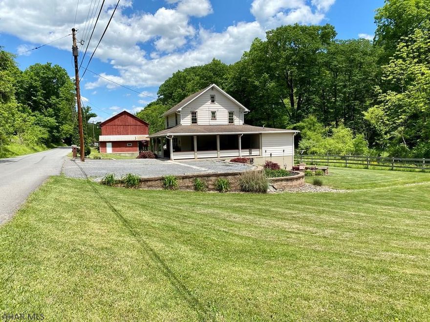 They don't come around often so here's your opportunity to own a beautiful farmette with 4 bedroom, 2 bath home in Alexandria. Easy commute to State College, Altoona and Huntingdon. The convenient first floor master suite boasts a large walk-in closet and master bathroom. If you're a horse enthusiast, you'll love the riding ring and large barn conveniently located on the 18.5 acre property. spend your mornings on the large front porch and take in all country living has to offer. Enjoy those summer evenings on the slate patio roasting marshmallows over the fire pit. The garden has already been planted, so make an offer and move in in time to enjoy the homegrown veggies right out of the garden. Don't miss out, call today and schedule your private showing.