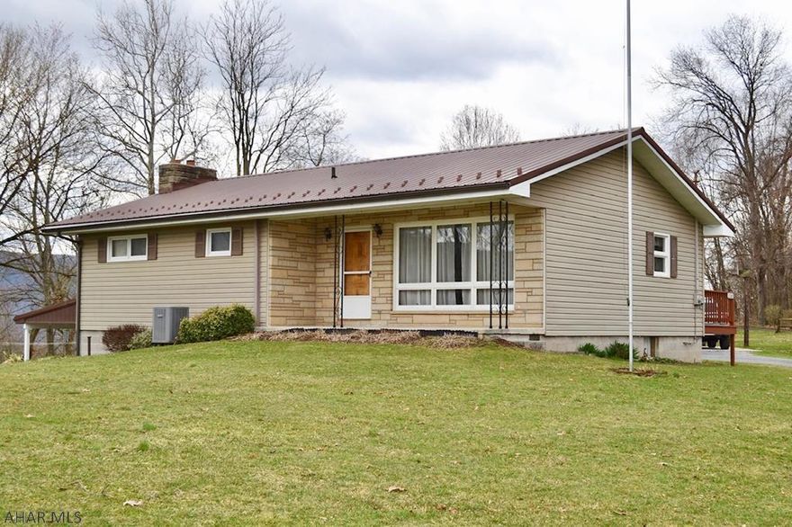 Wonderfully maintained single owner home in Bedford County PA.   Situated on just under 2 acres, this 3 bedroom 1.75 bath ranch home is exactly what you've been trying to find.   Mountain views, detached 2 car garage, fully finished basement, central AC and much more!