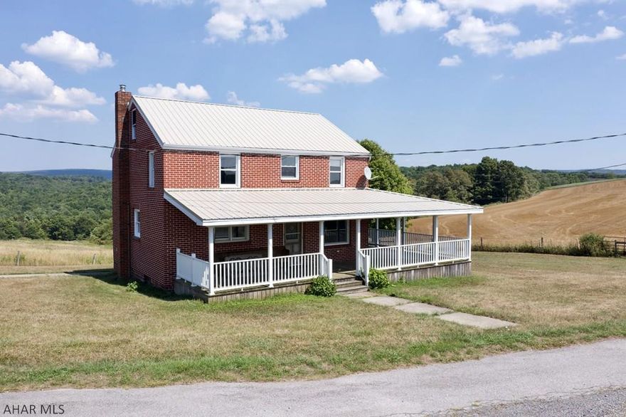 A one of a kind property with endless potential and breathtaking.  The property features approx 94 acres of land with a nicely kept 3 bedroom, 2 bathroom brick home, an enormous 3 story barn with stalls and metal roofing, 2 over sized garages, and an out building on top of the hill. Also, located on the property is a pond with various species of wildlife.  Whether you want to start a business in agriculture or if you just want to live in luxurious privacy, this property is the perfect place for you!  Approx property lines are highlighted in blue on image under pictures.