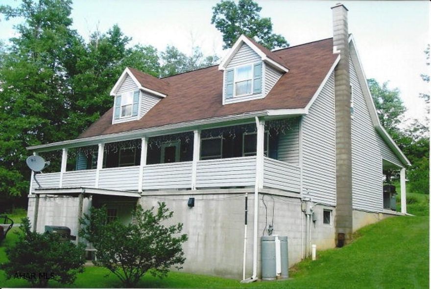 Nice country home back a Township maintained road off Piney Creek Road (Rt. 866). Wood/Coal furnace in basement for alternate heating.