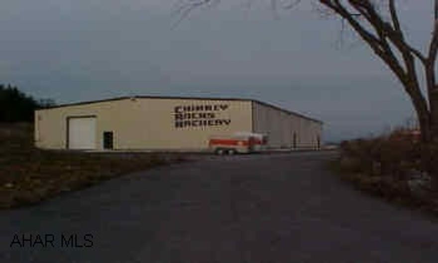 12,800 Sq ft steel building on approx 1.75ac building dimensions 80x160 Terrific new building, 14ft overhead door- presently an archery business with in-door ranges - restrooms are handicap access, large gravel parking lot