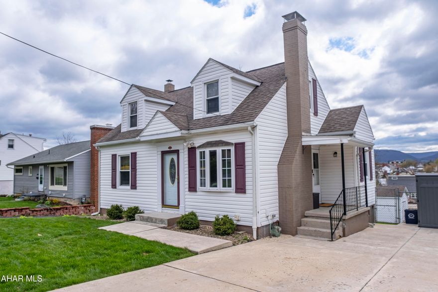 Nestled in a quiet, sought-after Altoona neighborhood, this charming Cape Cod home is full of personality and thoughtful updates. Step inside to find warm hardwood floors, a cozy fireplace, and a beautifully updated kitchen with eye-catching cabinets that add both style and function to the heart of the home. Two spacious bedrooms and a full bath are conveniently located on the first floor. Upstairs, you'll find a private, oversized third bedroom featuring carpet, a walk-in closet, and plenty of storage space.
The finished walk-out basement adds even more living space, complete with a half bath, carpeted area, laundry space, and a generous storage/workshop area. Step outside to enjoy the fenced-in backyard, where a beautiful patio awaits—complete with ceiling fans and a freestanding Pre-Way fireplace, perfect for year-round entertaining.
Additional highlights include a 20x15 shed and a prime location close to everything Altoona has to offer. Don't miss the opportunity to make this gem your new home!