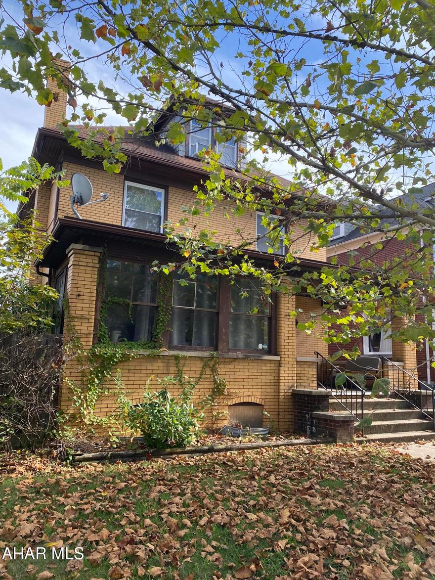 This charming brick duplex offers plenty of space on a generously sized lot with a 2-car garage plus 2 additional parking spots. Perfect for investment or multi-generational living, this property features:
First Floor Unit: 1 bedroom, living room, kitchen full bath.
Second Floor Unit: 2 bedrooms, full bath, kitchen and living room with access to Third Floor retreat boasting a large bedroom, full bath and cedar closets. 
Basement: Convenient laundry area plus plenty of storage space. Also Electric is separately metered, making it easy for multiple occupants. The home needs some minor repairs, offering an opportunity to add your personal touch and build equity. With a great layout, solid brick construction and ample parking, this duplex is a fantastic opportunity for an investor or owner-occupant.