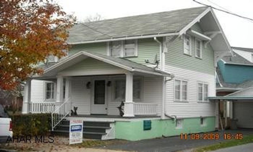 REDUCED! CHARMING TWO STORY WITH UPDATES IN HOLLIDAYSBURG BOROUGH IN A NICE LOCATION ON A USABLE LOT. REDUCED!! QUITE CHARMING HOME IN HOLLIDAYSBURG IN A NICE  RESIDENTIAL LOCATION. IT HAS THREE BEDROOM AND ONE BATH WITH SHOWER.  SOME NICE UPDATES, ONE CAR DETACHED GARAGE WITH ONE CAR CARPORT AND MORE. CALL MIKE MANGIA 932-8888.