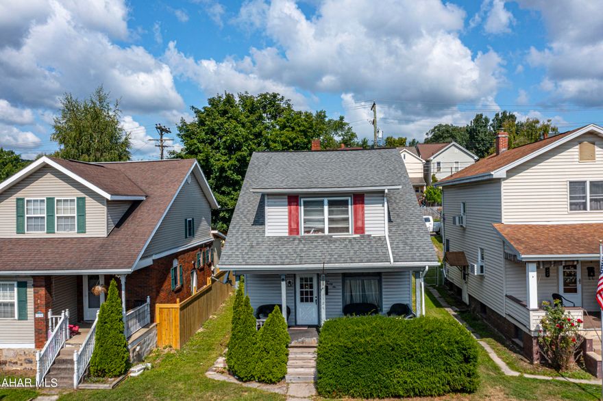 Move-in ready home in the Fairview area of Altoona!  3 bedrooms and 1 full bath.  Vinyl flooring has been installed throughout the main level.  There is a large living area on the main level as well as a formal dining room and kitchen with included appliances!  Upstairs you will find 3 nicely appointed bedrooms and a full bath.  There is also a covered front porch, fenced in yard, shed, and off-street parking.