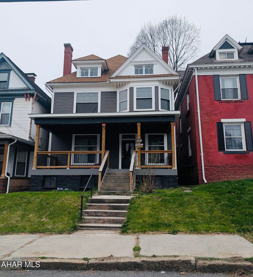 For comparable use only.

Charming 4 bedroom, 2 full bath home in Tyrone Borough. Recently refreshed with new siding, a newer kitchen, and updated bathrooms. House has character with original hardwood floors, high ceilings, pocket doors, built-ins and a gas fireplace. Home has 3 finished levels, first floor laundry, and covered front porch.