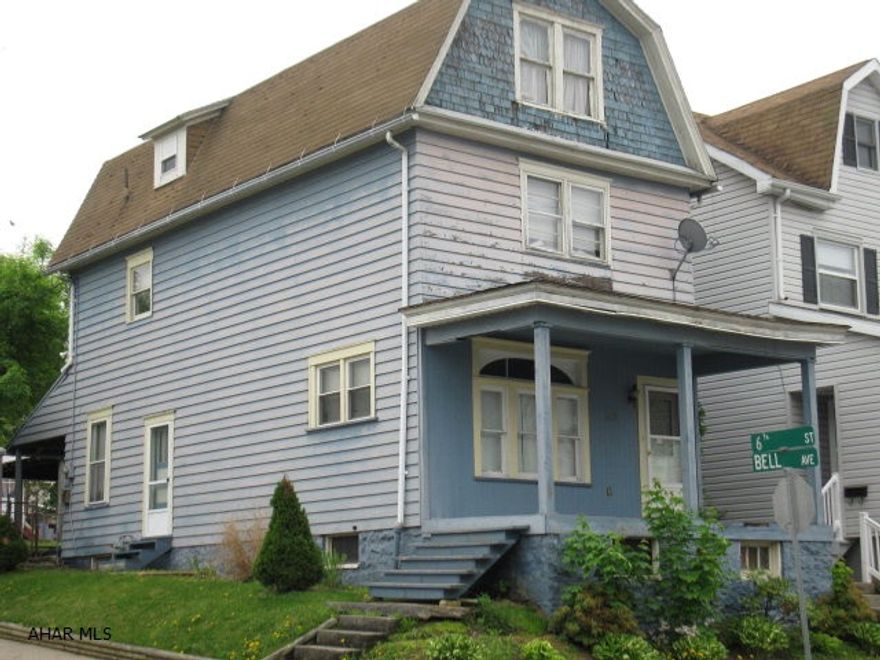 Great for investors or handy man! 3 bed 1 bath on fenced corner lot with off street parking.  Kitchen and bath have been updated.  Newer furnace.  Being Sold As Is.