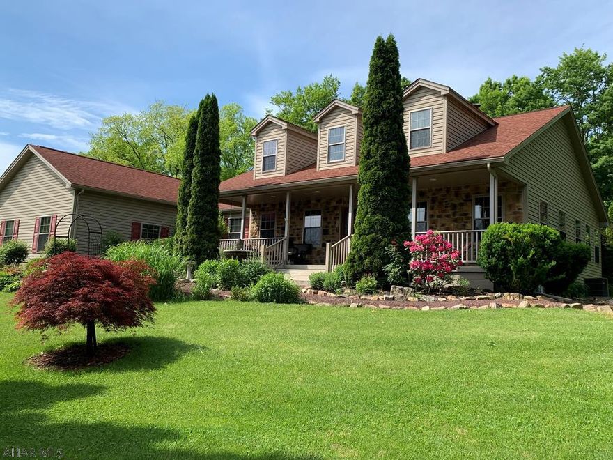 BEAUTIFUL New Enterprise home!  Open concept connecting all your entertaining areas. Hardwood floor throughout the home. 2 huge bedrooms with carpet and 2 full baths. A bonus room that could be another bedroom or office/den. Laundry room conveniently located right off the garage. Immaculate landscaping all around the home.  A front porch for enjoying your morning coffee and a huge deck on the back of the house for afternoon catching the rays while listening to the stream.  Home also includes a shed.  Privacy, flat land, and wooded areas!  A Bedford County must see! Yes this home is one you wished you lived in .. and now could be yours!!!