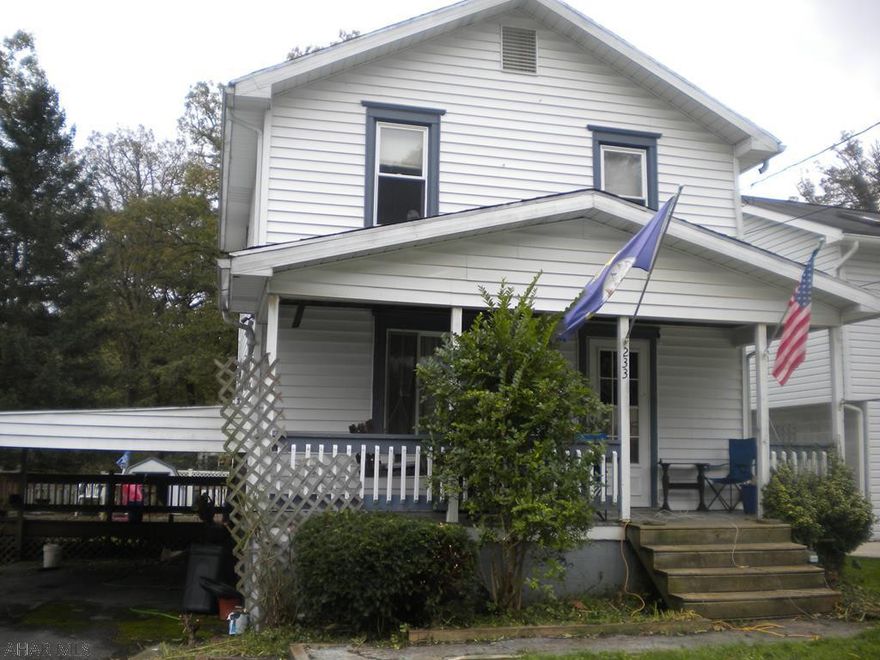 Great Location for this 2-3 bedroom 1 bath home with attached carport off of Juniata Gap Road. Dining room with beautiful corner cupboards. Completely flat backyard with shed. Vinyl sided. Brand new furnace in Sept. of 2018! This home is located  in a very desirable area of Logan Township. Home needs some TLC. Seller will make no repairs.
