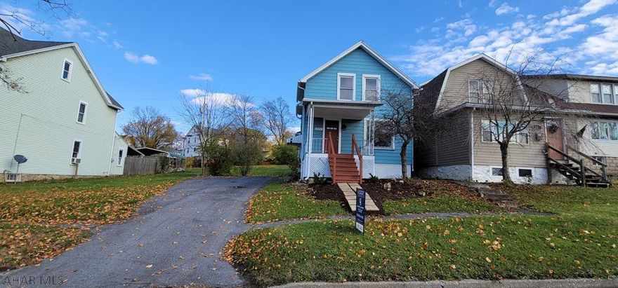 This 3 bedroom home sits on a huge 75x120 lot in one of the most convenient locations in Altoona!  An abundance of off street parking and plenty of room for a garage to be added.  Small fenced dog run is attached to the large 20x11 covered deck.  Built in pantries in the eat in kitchen and the appliances stay.  With some home-owner finishes, this home will be Sweet in the City!
