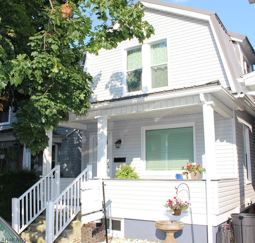 Beautiful home located in the East End area of Altoona! This 2 bedroom plus 1 Captive bedroom home is move in ready! Spacious living room and dining room with a convenient 1/2 bath and enclosed first-floor laundry! Brand new flooring in the kitchen. The master bedroom features lots of closet space. Updated full bath. The second bedroom features a captive room that can be used for a third bedroom or be made into a large closet/storage or office! Nice, flat yard with a one car detached garage. Brand new Central Air Unit  just installed!  Features a newer metal roof. Sellers are very motivated!