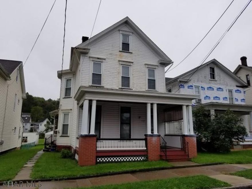 2 1/2 story, 3 bedroom home with 2 car detached garage. Nice residential location within blocks of the schools. 1st floor laundry.