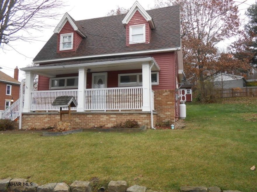 Beauty throughout this well maintained  Cape Cod Home!! Many upgrades,over sized bathroom remolded,Oak trim,cozy living room with gas fireplace,window seat in M.B.built in dresser,extra closets, Upgraded Oak eat in kitchen.Nice front porch to relax on or plenty of yard space for family time. Make an appointment today to see this well maintained home with a view!! Good storage space in basement.Very motivated sellers..make an offer today!!