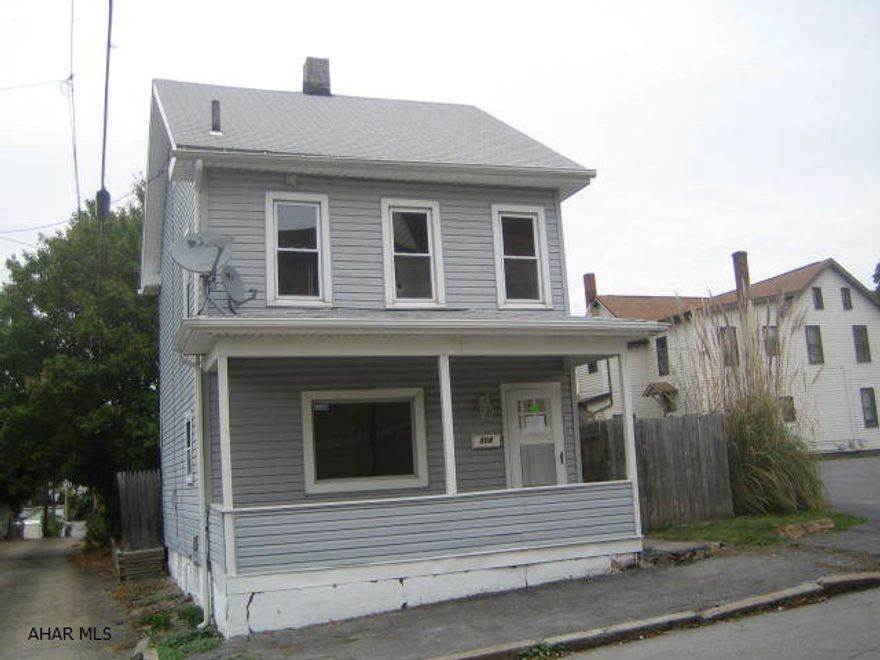 Two story Altoona home in need of TLC. Could be a real gem with your hard work and imagination. Features formal living room and dining room, 2 bedrooms plus finished attic for possible 3rd bedroom. Vinyl siding and windows, nice fenced rear yard with storage shed. Buyer pays both transfer taxes. AS-IS sale. Seller will make no repairs.