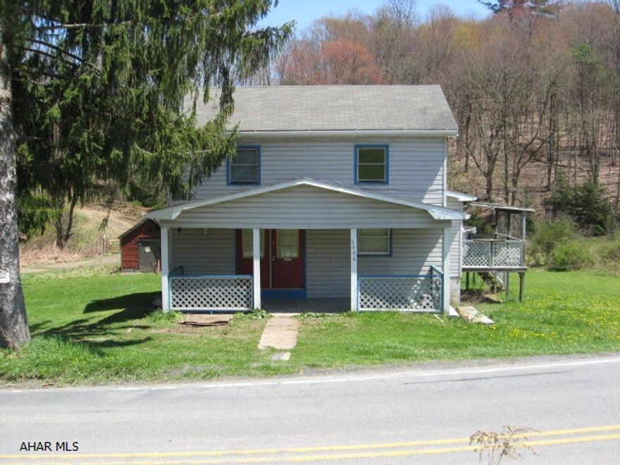 Seller's say this is the place to be for awesome hunting - especially turkey!  78.46 acres of mountain ground that adjoins State Game Lands giving you all the space you need to relax and enjoy nature.  2 BR house in need of repairs but has potential to make a great place to get away or make your home.  Barn, outbuildings and stream add to the possibilities.