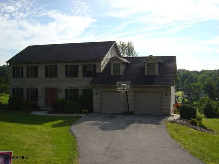 Pristine home features. Spacious rooms throughout. Large eat in kitchen opening into great room with fireplace. Formal dining room.Living room.  First floor laundry.  Master bedroom suite. Jacuzzi tub. 4 bedrooms, 3.5 bathrooms, family room in basement, additional kitchen in basement, screened in deck.  Fox inground pool. Private.6 acre lot with a view.