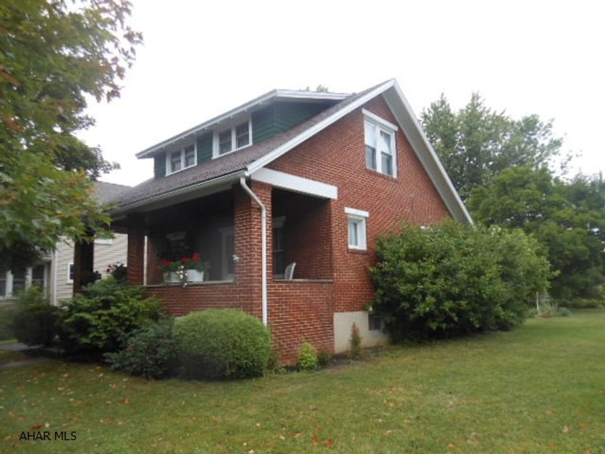 A very nice solid brick 3 bedroom home in the borough, only a few blocks from schools, library, YMCA, etc. Living room, dining room w/lovely built-in buffet. Solid birch kitchen cabinets, gas cooktop & wall oven. Main floor bath & laundry makes living easy. Wonderful relaxing front porch & covered patio in back with a nice flat yard. Off street parking & garage/shed in alley. Newer windows, furnace and central air.