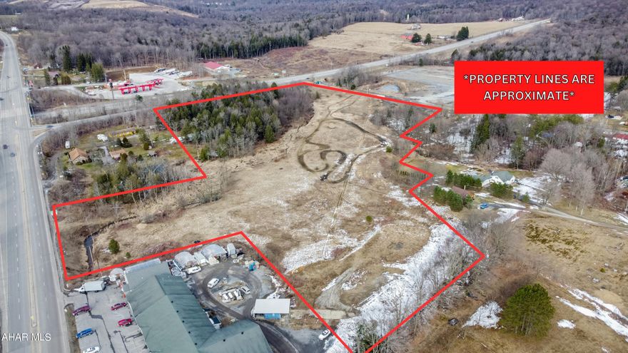 This site presents the unique opportunity to enter into the growing community along route 22 in the Ebensburg - Nanty Glo Areas. This property features 18.6 acres w/ access off of William Penn Avenue. This properties location is almost identical to the Sheetz across the highway but features more access potential. You can access the property off of William Penn Avenue in two ways and also from Venture Road for a third way. This property has quick access to major highway Route 22 and is a hot spot for traffic. Off of Route 22, approximately 16,000 vehicles drive through per day. Off of William Penn Ave, approximately 6,100 vehicles drive through per day. Perfect location for a gas station, warehouse space, storage units, etc.