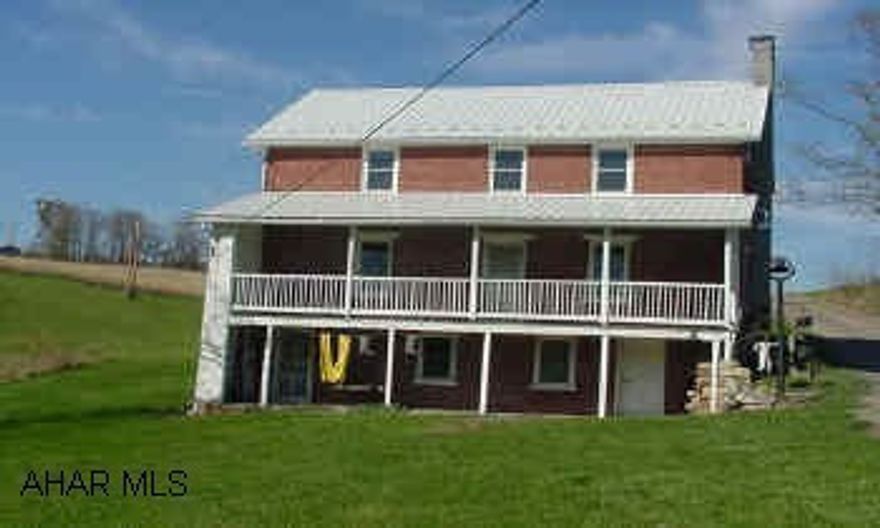 Unique 83 Acre HorseFarm with Many Possibilities!  Niice 2 Story Brick Dwelling with Kitchen, Dining Room, and Living Room on First Floor and 3 Bedrooms and One Bath on Second Floor and Full Basement -- 1,360 Sq. Ft. of Living Space, Barn & Outbuildings!  This is a Must See if you are looking for a very well kept Horse farm with much potential and very well maintained House, Horse Barn, and Outbuildings.   The two story bank-barn is in excellent condition and is set up currently with 6 horse stalls and other open area.  The main level of the barn is set up with the two end sides as hay storage areas and the main center section of the barn as equipment storage area.   This is a MUST SEE if you are looking for a farm!!!!  (ESPECIALLY HORSE FARM!)