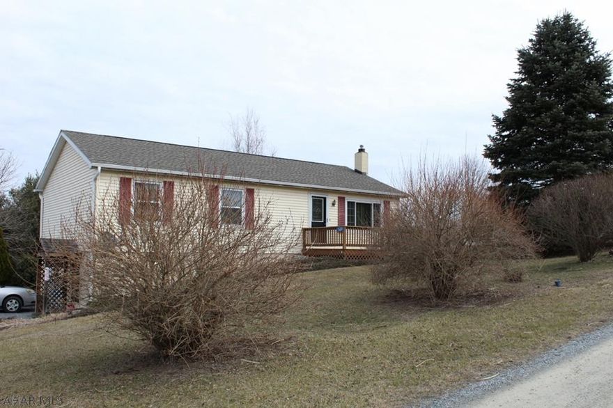 Just what everyone is looking for, Rancher, easy care, 3 Bedroom, 2 Bath on .482 acres. This home has been immaculately kept. Many newer items such as roof and gutters, windows, appliances. Partially finished walk-out basement with propane stove to keep it warm and inviting. Large laundry room in basement , washer and dryer included. Oil Hot water heat with Central air/wall split unit. Don't miss the chance to view and then own this lovely home!