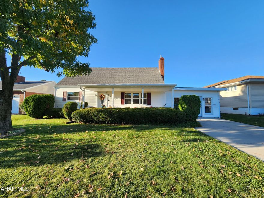 Charming four-bedroom cape cod style home in Roaring Spring Borough. This home offers so much character including original woodwork and hardwood flooring. The first floor includes a kitchen,  dining room, living room, full bathroom, and two bedrooms. The living space above has two charming bedrooms and a half bath for convenience. The finished basement has a second living room, entertainment bar with wet sink, office, laundry, and utility room. The front porch is great for sitting while the backyard hosts the entertainment. Whether grilling on the deck, or in the pool swimming this yard is perfect. There is off-street parking in the rear of the alley including room for RV parking. Call listing agent for more information.