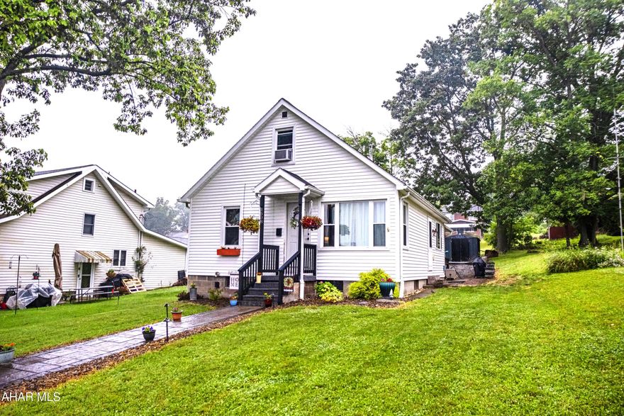 Check out this move-in ready 4-bedroom, 1-bath, 1 & 1/2 story home in a quiet neighborhood in Altoona. The home features an eat-in kitchen, living room, 2 bedrooms, and 1 full bathroom on the first floor with laminate flooring, carpet, and central air. The second floor features the additional 2 bedrooms with AC units included in the sale. The home has a large covered patio area & flat backyard with shed & additional off-street parking - perfect for pets, relaxing with your morning coffee, or entertaining guests! Whether you're a first-time home buyer or looking for an affordable home for your family in a quiet neighborhood, this home is worth a look! Contact the listing agent for details!