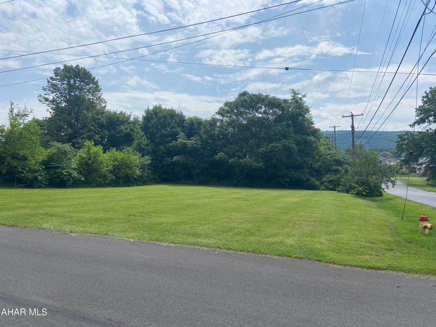 Flat corner building lot in the desirable Pleasant Valley area of Altoona.