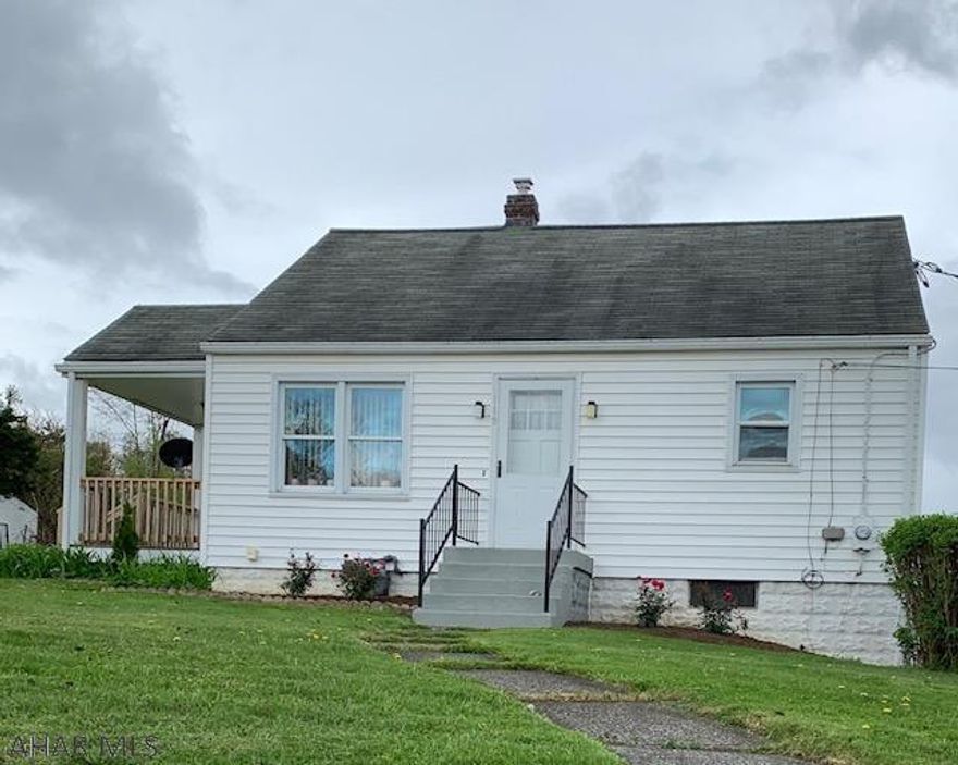 The lot is 95 X150.  Natural gas hot water baseboard heat Kitchen was remodeled. Like new oak cabinets, garbage disposal, dishwasher, stove and refrigerator. The upstairs is finished in 1/2 inch tongue and groove natural Cherry...beautiful. Lot is large enough to expand this house or build a garage or building later. Integral heated garage and heated basement.