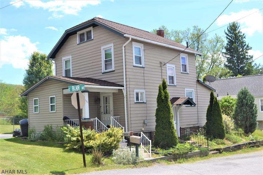 CUTE home on Kettle- This 3 BR home is not only adorable inside, but offers a large fenced yard for enjoyment outside as well.  Upon entering you are greeted with bright & cheery colors in the entry & a view to much of the first floor.  The living room has decorative columns & space off the front that could serve as an office, playspace, or more!  In the dining room you are treated to a bay window & window seat.  The kitchen is unique in offering two spaces with plenty of counter/cabinets.  It has an attractive tin backsplash around counters and no need to purchase appls-they stay with the home!  Upstairs are 3 BRs and updated bath.  Lots of room for storage in the walk-up attic too.  Paved parking outside & space to run & play. Roof (2015), Newer furnace, Updated Electrical. Call to view!