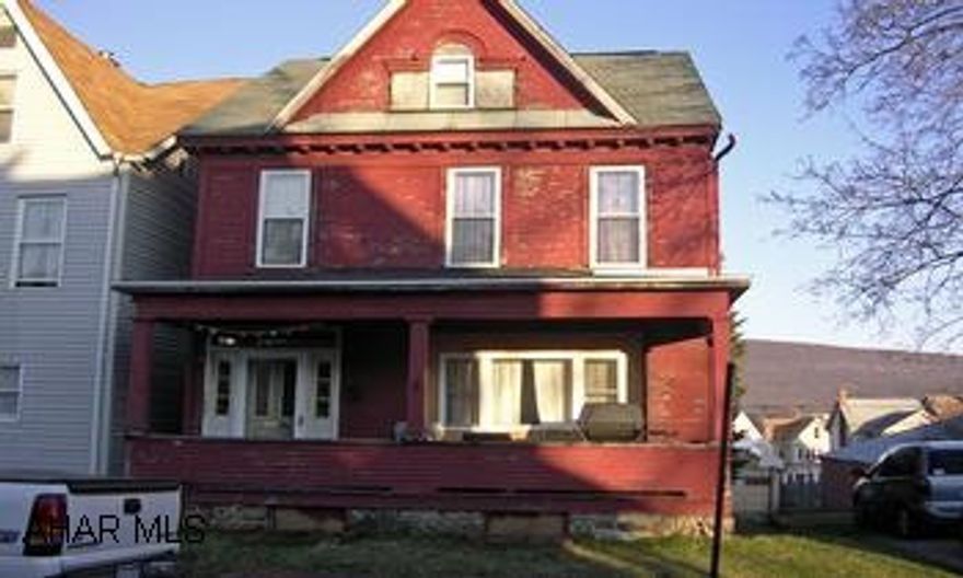 2 story home on a double lot with a finished attic- off street parking Home has had major repairs completed in the last 3-4 years. Central air, New roof, new windows, new plumbing, off street parking. Handy-Man can finish the rest. Call Ted for more info @ 814-207-7018